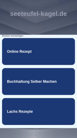Vorschau der mobilen Webseite www.seeteufel-kagel.de, Restaurant Seeteufel