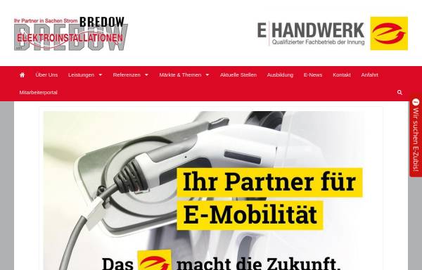 Vorschau von www.bredow-elektroinstallationen.de, Bredow-Elektroinstallationen