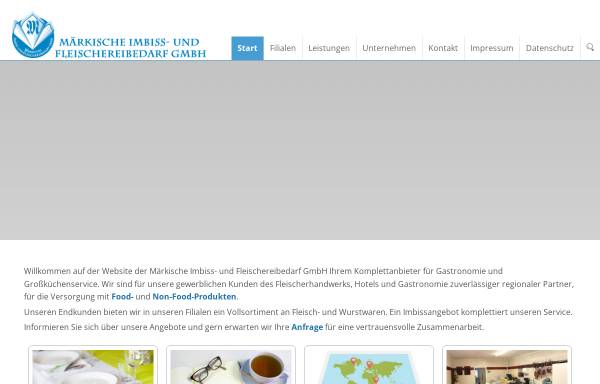 Vorschau von www.die-maerkische.de, Märkische Imbiss- und Fleischereibedarf GmbH