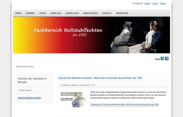 Vorschau von www.rollstuhlfechten.de, Fachbereich Rollstuhlfechten im Deutschen Rollstuhl-Sportverband e.V