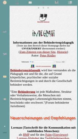Vorschau der mobilen Webseite www.uni-koblenz.de, Integrati