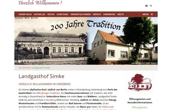 Vorschau von www.gasthof-simke.de, Gasthof Simke