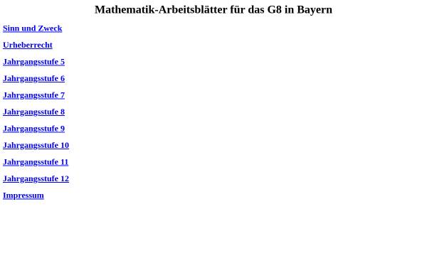 Vorschau von matheblaetter.de, Matheblätter
