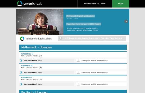 Vorschau von www.unterricht.de, Unterricht.de