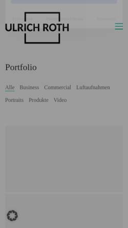 Vorschau der mobilen Webseite ulrich-roth.com, Ulrich Roth - Photographer