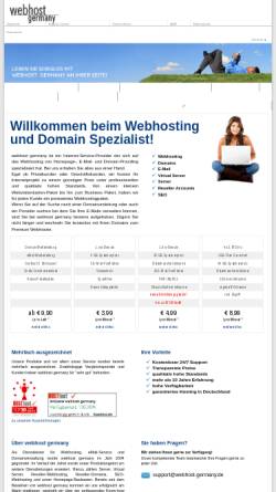 Vorschau der mobilen Webseite www.webhost-germany.de, WHG Internetservice UG