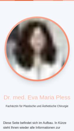 Vorschau der mobilen Webseite www.dr-eva-maria-pless.de, Dr. med. Eva Maria Pless