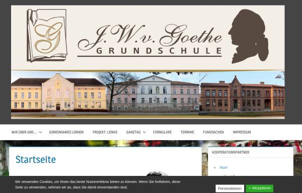 Vorschau von www.goethe-ganztagsschule.de, Grundschule Johann Wolfgang von Goethe