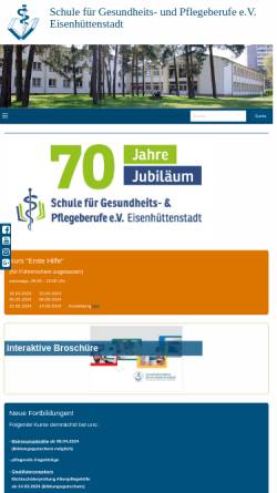 Vorschau der mobilen Webseite www.gesundheitsberufe-ehst.de, Schule für Gesundheitsberufe e.V. (Medizinische Fachschule)