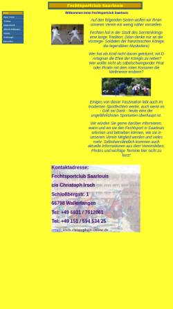 Vorschau der mobilen Webseite fsc-saarlouis.de, Fechtsportclub Saarlouis