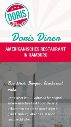 Vorschau der mobilen Webseite www.doris-diner.de, Doris Diner