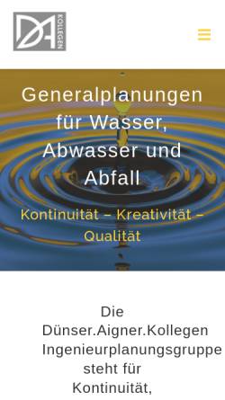 Vorschau der mobilen Webseite ipg-duenser-aigner.de, Dünser, Aigner, Kollegen Ingenieurplanungsgruppe GmbH