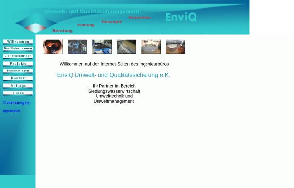 Vorschau von www.enviq.de, EnviQ Umwelt- und Qualitätssicherung GmbH & Co. KG