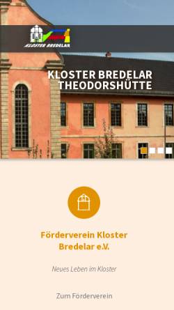 Vorschau der mobilen Webseite kloster-bredelar.de, Förderverein Kloster Bredelar e.V.