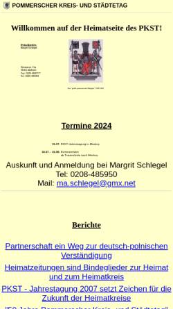 Vorschau der mobilen Webseite pommerscher-kreis-und-staedtetag.de, Pommerscher Kreis-und Städtetag