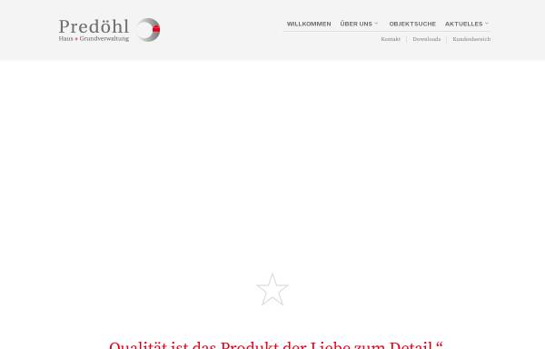 Vorschau von www.predoehl-immobilien.de, Predoehl Haus + Grundverwaltung GmbH