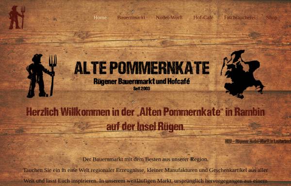 Vorschau von www.altepommernkate.de, Alte Pommernkate GmbH