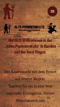 Vorschau der mobilen Webseite www.altepommernkate.de, Alte Pommernkate GmbH
