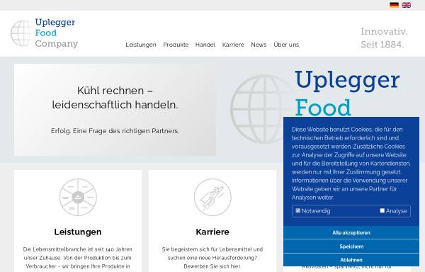 Vorschau von uplegger.de, Uplegger food company GmbH