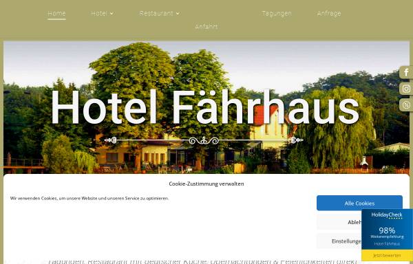 Vorschau von faehrhaus-seminarhotel.de, Hotel Fährhaus GmbH