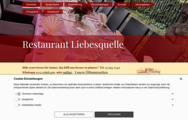Vorschau von www.restaurant-liebesquelle.de, Restaurant Liebesquelle