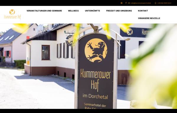 Vorschau von www.kummerower-hof.de, Landhotel Kummerower Hof
