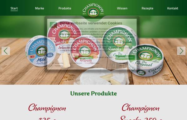 Vorschau von www.kaeserei-champignon.de, Käserei Champignon
