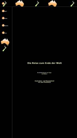 Vorschau der mobilen Webseite www.adeona.de, Die Reise zum Ende der Welt [Antje & Brita]