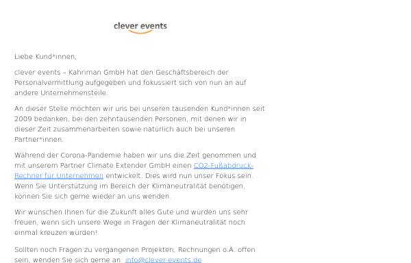 Vorschau von www.clever-events.de, Clever Events