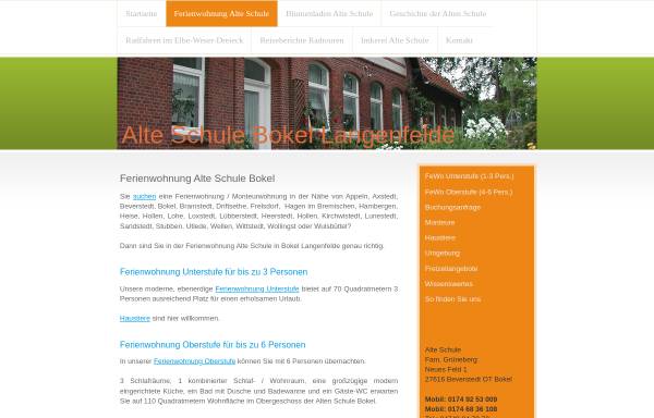 Vorschau von www.alte-schule-bokel.de, Ferienwohnung Alte Schule Bokel