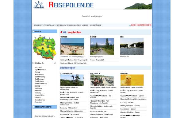 Vorschau von www.reisepolen.de, ReisePolen.de