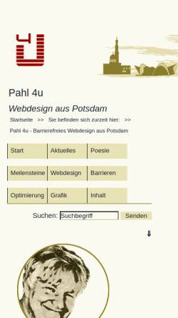 Vorschau der mobilen Webseite www.pahl-4u.de, Pahl 4 U, Ingo Pahl