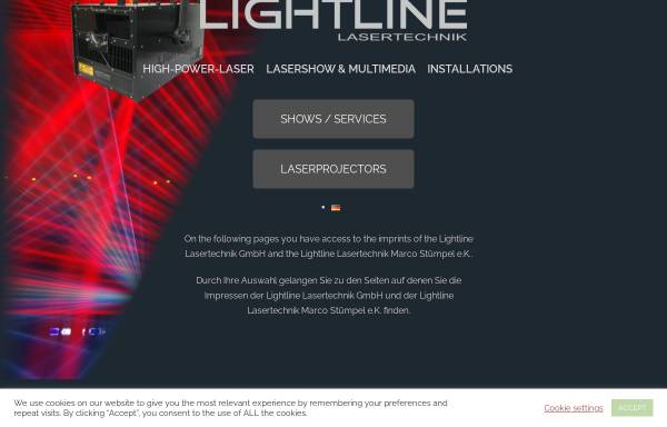 Vorschau von www.lightline.de, Lightline Lasertechnik