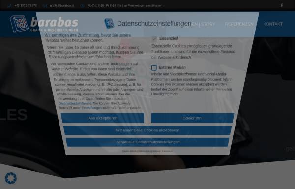 Vorschau von www.barabas.at, Barabas Grafik und Beschriftungen GmbH
