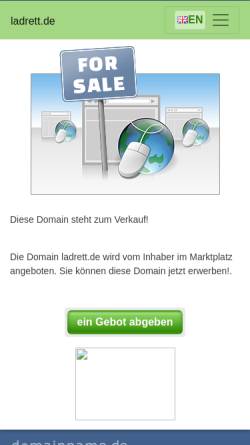 Vorschau der mobilen Webseite ladrett.de, Ladrett Immobilien e.K.