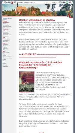 Vorschau der mobilen Webseite www.starkow.de, Backstein Geist und Garten e. V.