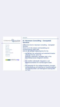 Vorschau der mobilen Webseite www.geospatial-services.de, Dr. Neumann Consulting - Geospatial Services