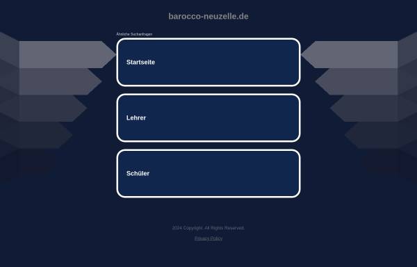 Vorschau von www.barocco-neuzelle.de, Das Barocco, Inhaber Rainer Barcikowski