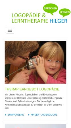 Vorschau der mobilen Webseite sprechenundlernen.de, Logopädie & Lerntherapie Hilger