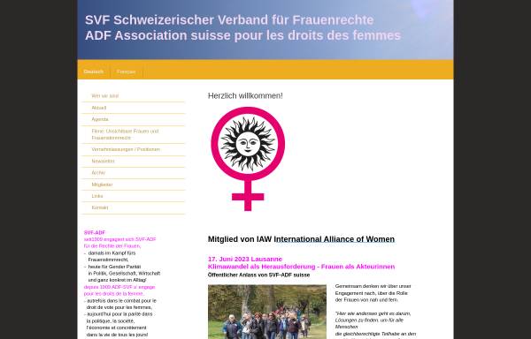 Vorschau von www.feminism.ch, Schweizerischer Verband für Frauenrechte (SVF)