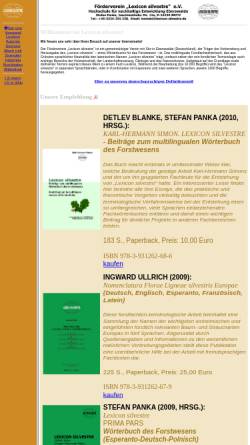 Vorschau der mobilen Webseite www.lexicon-silvestre.de, Lexicon silvestre