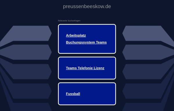Vorschau von www.preussenbeeskow.de, SV Preussen 90 Beeskow e.V.