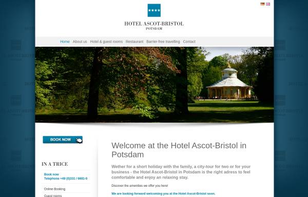 Vorschau von www.hotel-ascot-bristol.de, Hotel Ascot-Bristol
