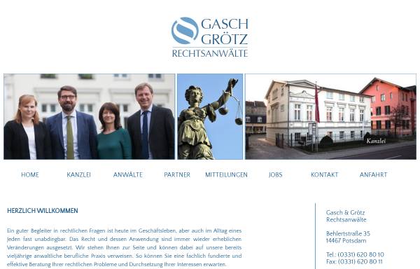 Vorschau von www.potsdamer-rechtsanwalt.de, Gasch und Grötz, Rechtsanwälte