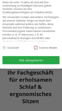 Vorschau der mobilen Webseite famos-potsdam.de, Famos liegen & sitzen