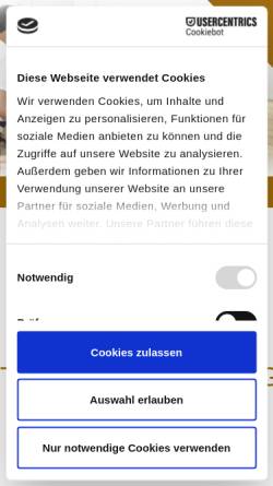 Vorschau der mobilen Webseite www.korkstore.de, Kork-Store Potsdam