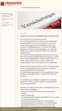 Vorschau der mobilen Webseite www.transfer-versicherungsmakler.de, Versicherungsmakler Uwe Madeja