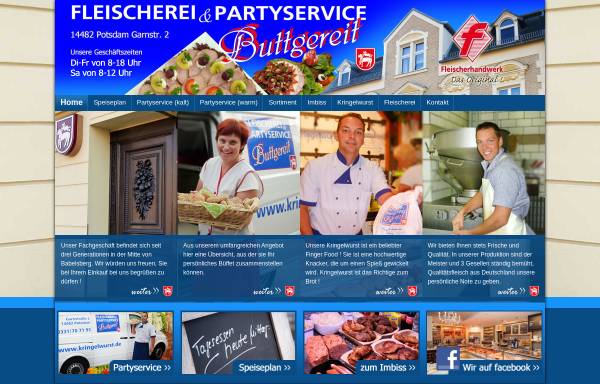 Vorschau von www.kringelwurst.de, Fleischerei & Partyservice Buttgereit