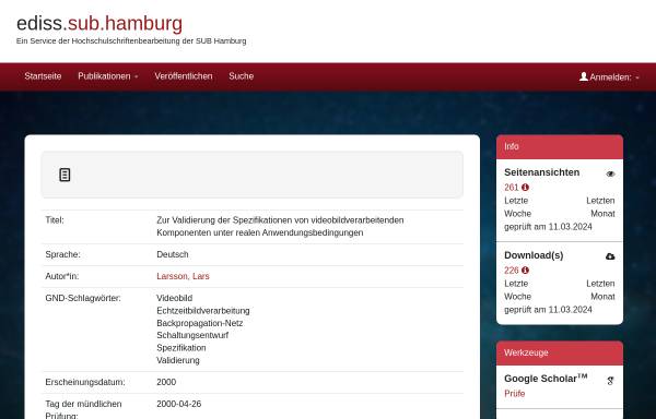 Vorschau von ediss.sub.uni-hamburg.de, Videobildverarbeitende Komponenten