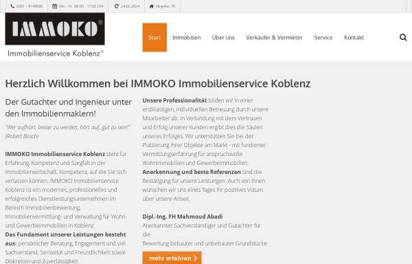 Vorschau von www.immobilienservice-koblenz.de, IMMOKO Immobilienservice Koblenz